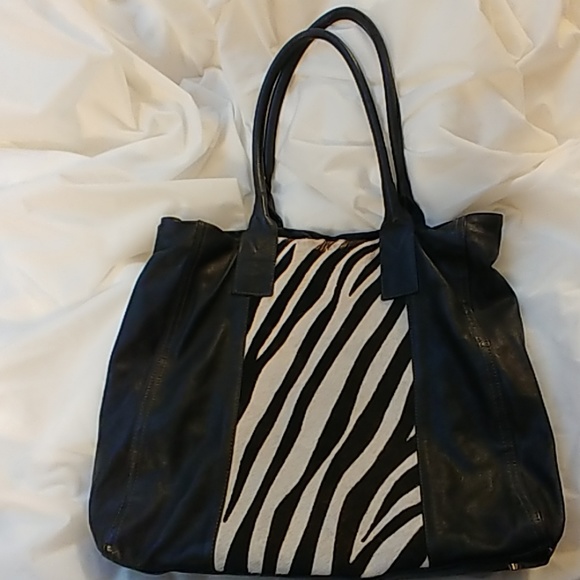 gianotti Handbags - Black and Zebra leather bag